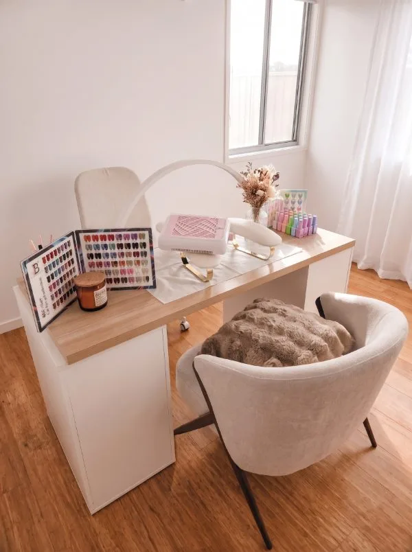 Esther's private home nail studio in Mackenzie, Brisbane